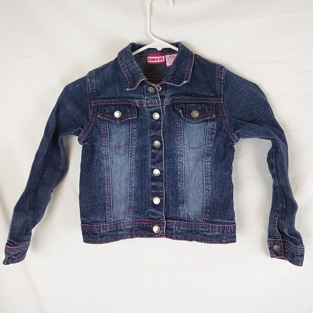 Zana-Di Girls Blue Jean Jacket Sz 6X